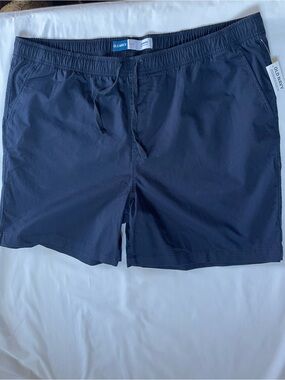 Old Navy Dark Blue Elastic Waist Swim Trunks
